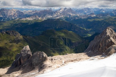 Marmolada Glacier - The Queen of the Dolomites and its highest peak, Trentino Alto Adige, Italy