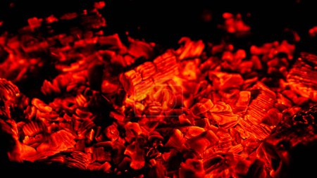 Photo for Close-up of Glowing Charcoal, macro shot - Royalty Free Image