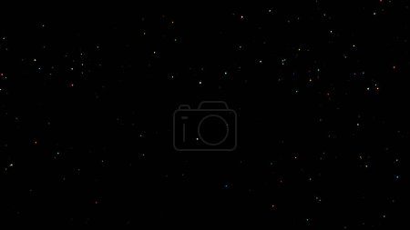Photo for Abstract shiny gold particles on black background - Royalty Free Image