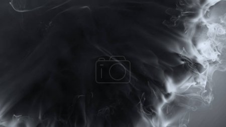 Téléchargez les photos : Fumée atmosphérique blanche, fond abstrait, gros plan. - en image libre de droit