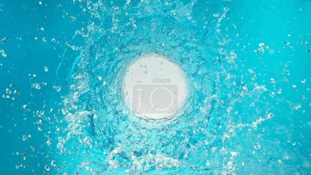 Photo for Freeze Motion of Rotating Water in Twister Shape. Filmed on High Speed Cinema Camera, 1000 fps. - Royalty Free Image