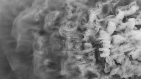 Foto de White atmospheric smoke, abstract background, close-up. - Imagen libre de derechos