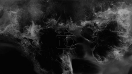 Foto de White atmospheric smoke, abstract background, close-up. - Imagen libre de derechos