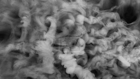 White atmospheric smoke, abstract background, close-up.