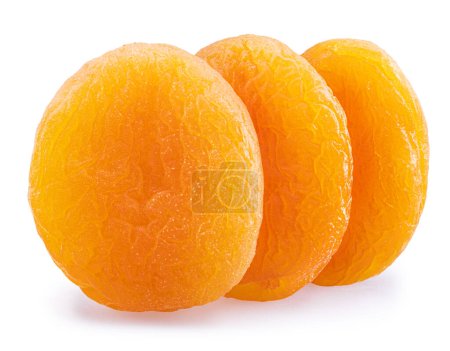 Téléchargez les photos : Delicious dried apricots. File contains clipping path. - en image libre de droit