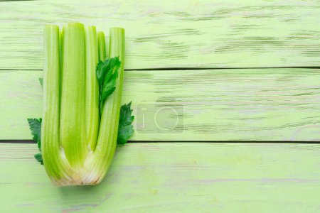 Photo for Pile of celery ribs isolated on white background. - Royalty Free Image