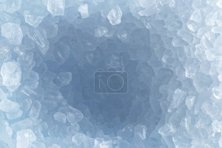 Foto de Ice cubes close-up. Food and drink background. - Imagen libre de derechos