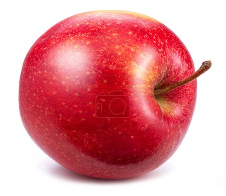 Photo for Ripe perfect red apple isolated on white background. - Royalty Free Image