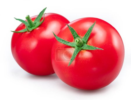 Photo for Red tomatoes isolated on white background. - Royalty Free Image