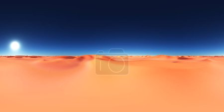 Téléchargez les photos : Panorama sphérique sans couture à 360 degrés avec un paysage désertique - en image libre de droit