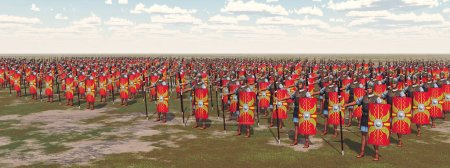 Legionarios romanos de la antigua Roma