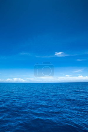 Photo for Beautiful sky and blue sea . tropical beach - Royalty Free Image