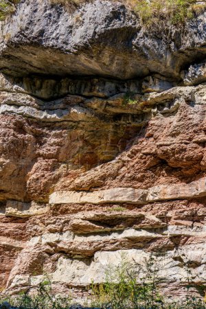 Photo for View at geological formations at Boljetin river gorge in Eastern Serbia - Royalty Free Image