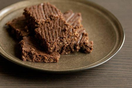 Téléchargez les photos : Chocolat Brownie Fudge fermer - en image libre de droit