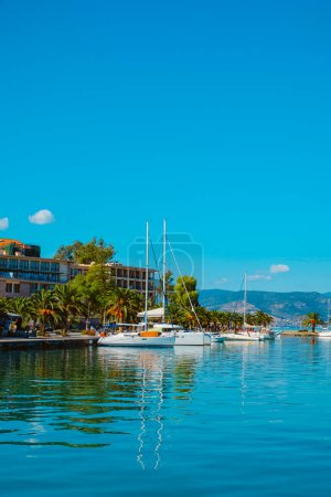 Photo for Detail of f the port of Nafplio, in Greece, in the Aegean sea, on a summer day - Royalty Free Image