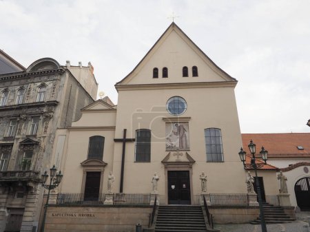 Foto de Kapucinska hrobka traducción Capuchino Cripta en Brno, República Checa - Imagen libre de derechos