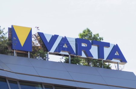 Photo for VIENNA, AUSTRIA - CIRCA SEPTEMBER 2022: Varta sign - Royalty Free Image