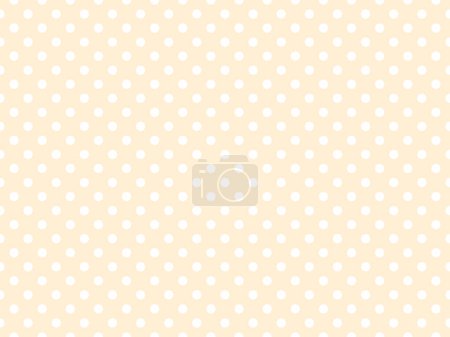 Téléchargez les photos : White polka dots pattern over papaya whip useful as a background - en image libre de droit