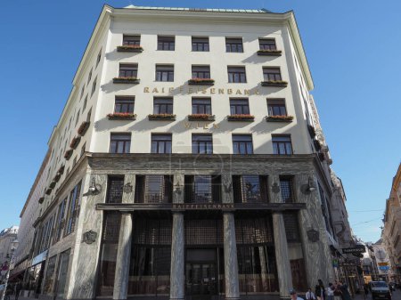 Téléchargez les photos : VIENNE, AUTRICHE - CIRCA SEPTEMBRE 2022 : Bâtiment Looshaus conçu par Adolf Loos vers 1909 - en image libre de droit