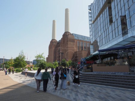 Foto de LONDRES, Reino Unido - 07 de junio de 2023: La central eléctrica de Battersea - Imagen libre de derechos