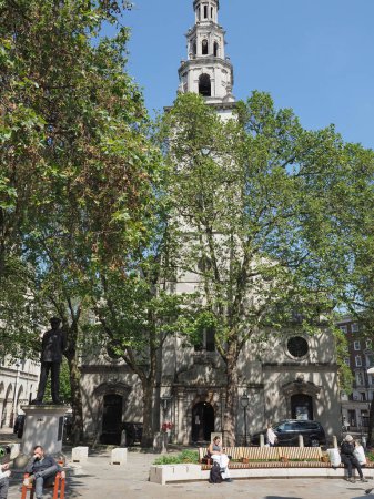 Foto de LONDRES, Reino Unido - 07 de junio de 2023: Iglesia anglicana de San Clemens Daneses - Imagen libre de derechos