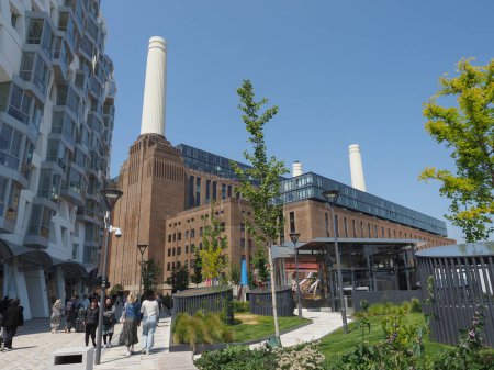 Foto de LONDRES, Reino Unido - 07 de junio de 2023: La central eléctrica de Battersea - Imagen libre de derechos