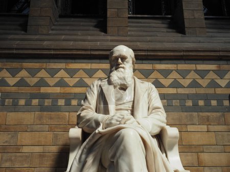 Photo for LONDON, UK - JUNE 09, 2023: Charles Darwin statue at the Natural History Museum by sculptor Sir Joseph Boehm circa 1885 - Royalty Free Image