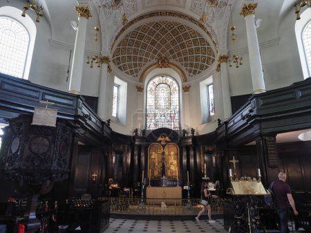 Foto de LONDRES, Reino Unido - 07 de junio de 2023: Iglesia anglicana de San Clemens Daneses - Imagen libre de derechos