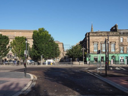 Foto de DUNDEE, Reino Unido - 14 de septiembre de 2023: Vista del centro histórico de la ciudad - Imagen libre de derechos