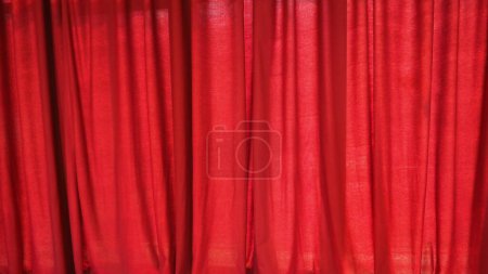 red curtain fabric useful as a background