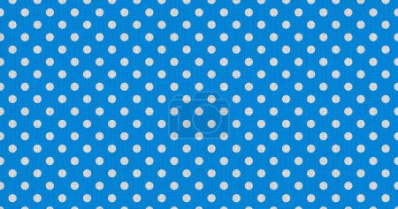 white blue color polka dots fabric texture useful as a background