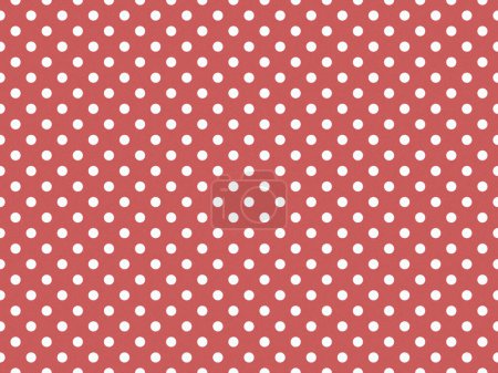 texturised white colour polka dots pattern over indian red useful as a background
