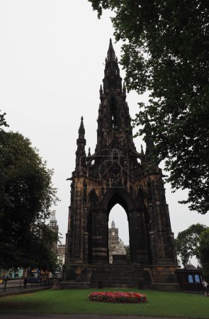 Foto de Monumento a Sir Walter Scott por el arquitecto George Meikle Kemp y el escultor John Steell alrededor de 1840 en Edimburgo, Reino Unido - Imagen libre de derechos
