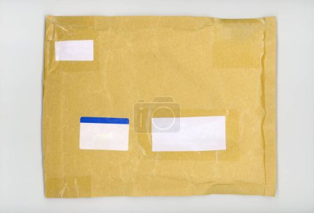 small packet brown envelope with blank labels