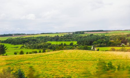 Scottish Lowlands panorama between Inverness and Aviemore