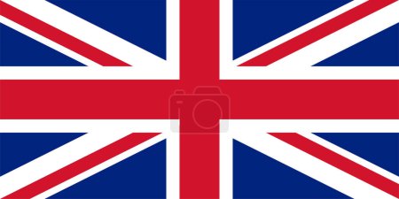 Nationalflagge des Vereinigten Königreichs (UK) aka Union Jack