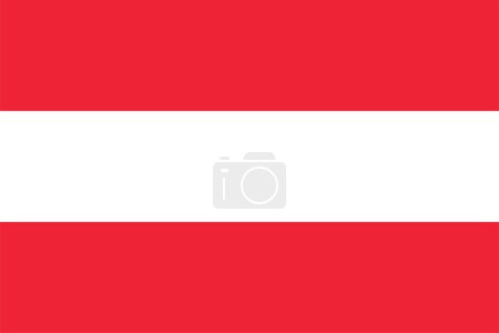 die österreichische Nationalflagge von Österreich, Europa