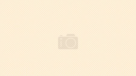 Illustration for White colour polka dots pattern over blanched almond brown useful as a background - Royalty Free Image
