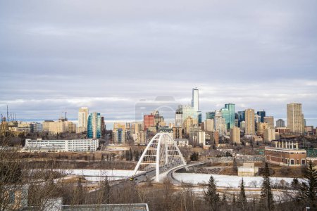 Foto de 16 diciembre 2023 - Edmonton Alberta Canadá - Centro ciudad de Edmonton - Imagen libre de derechos