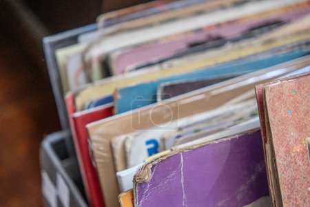 Photo for A collection of Vinyl LP records - Royalty Free Image