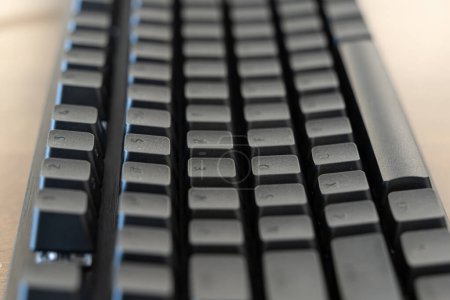 Mechanical keyboard used to work with computer