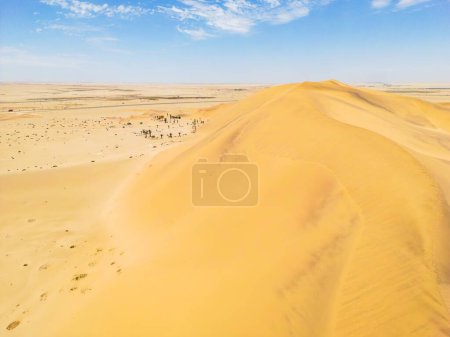 Téléchargez les photos : Désert de Namibie. Vue Aérienne Dunes De Sable près de Walvis Bay et Swakopmund. Skeleton Coast. Namibie. Afrique. - en image libre de droit