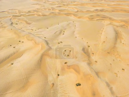 Photo for Namibia Desert. Aerial View Sand Dunes near Walvis Bay and Swakopmund. Skeleton Coast. Namibia. Africa. - Royalty Free Image