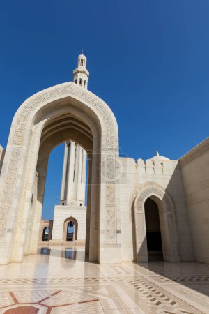 Photo for Sultan Qaboos Grand Mosque, Muscat, Oman. Arabian Peninsula. - Royalty Free Image