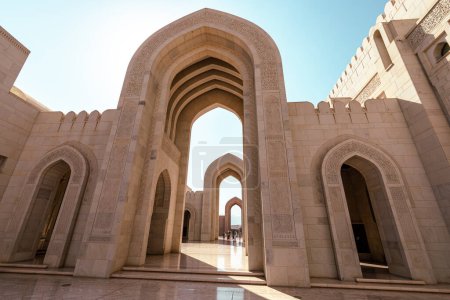 Photo for Sultan Qaboos Grand Mosque, Muscat, Oman. Arabian Peninsula. - Royalty Free Image