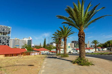 Photo for City Center of Windhoek. Windhoek is the capital and the largest city of Namibia. Southern Africa. - Royalty Free Image