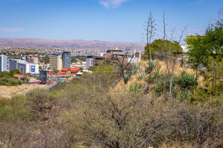 Foto de Centro de Windhoek. Windhoek es la capital y la ciudad más grande de Namibia. África Austral. - Imagen libre de derechos