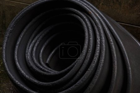 Photo for Roll of rubber membrane waterproofing.  Construction material. - Royalty Free Image