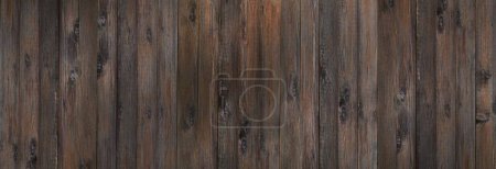 Foto de El fondo está hecho de viejas tablas desgastadas. banner de pared de madera - Imagen libre de derechos