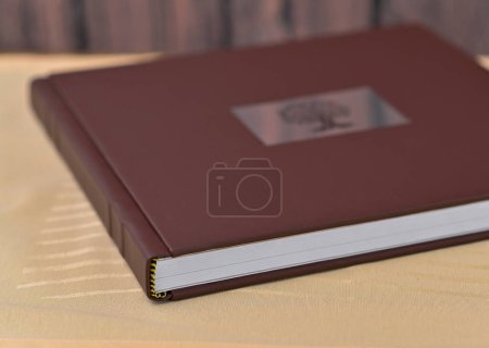 Photo for A photo album with photos. eco leather - Royalty Free Image